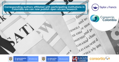 Corresponding authors affiliated with participating institutions in Colombia are can now publish open access research